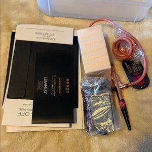 Luminess Rose Gold and Pink Airbrush Makeup System Accessories